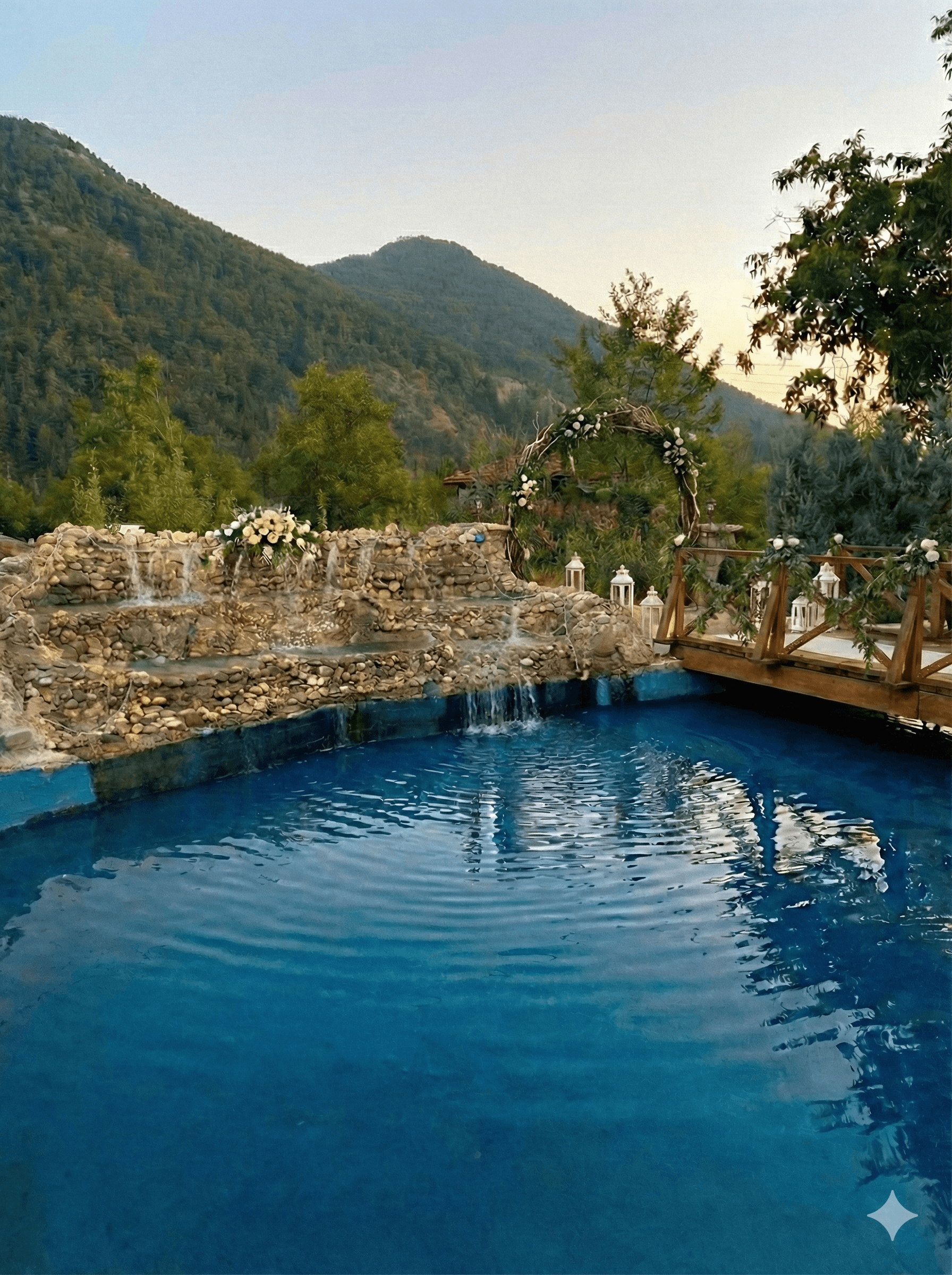 Bolu Göynük Havuzlu Bahçem - Doğal Şelale ve Havuz Başı Düğün Alanı